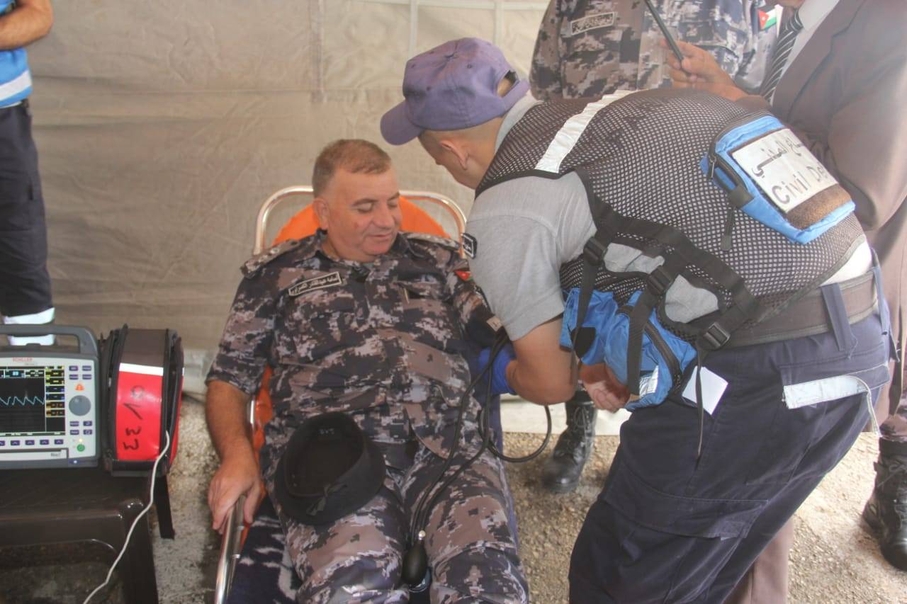 مديرية دفاع مدني  الكرك تنظم حملة للتبرع بالدم