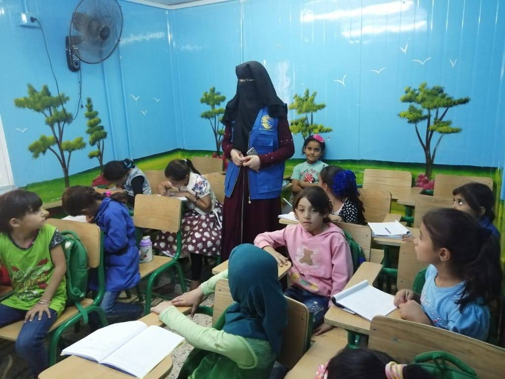 الدورة التعليمية والتدريبية التاسعة عشر يفتتحها مركز الملك سلمان من خلال المركز السعودي لخدمة المجتمع في مخيم الزعتري