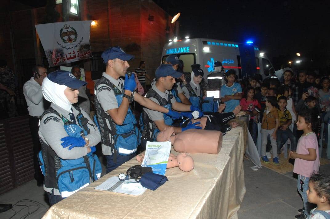 لليوم الثاني على التوالي الدفاع المدني يُنظم مبادرة (شتاء آمن) في محافظة إربد