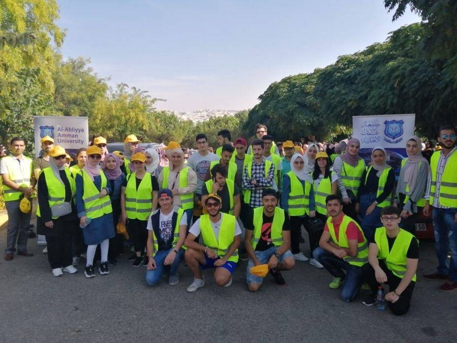 جامعة عمان الأهلية تشارك في ماراثون معاً .. ضد الفقر والجوع