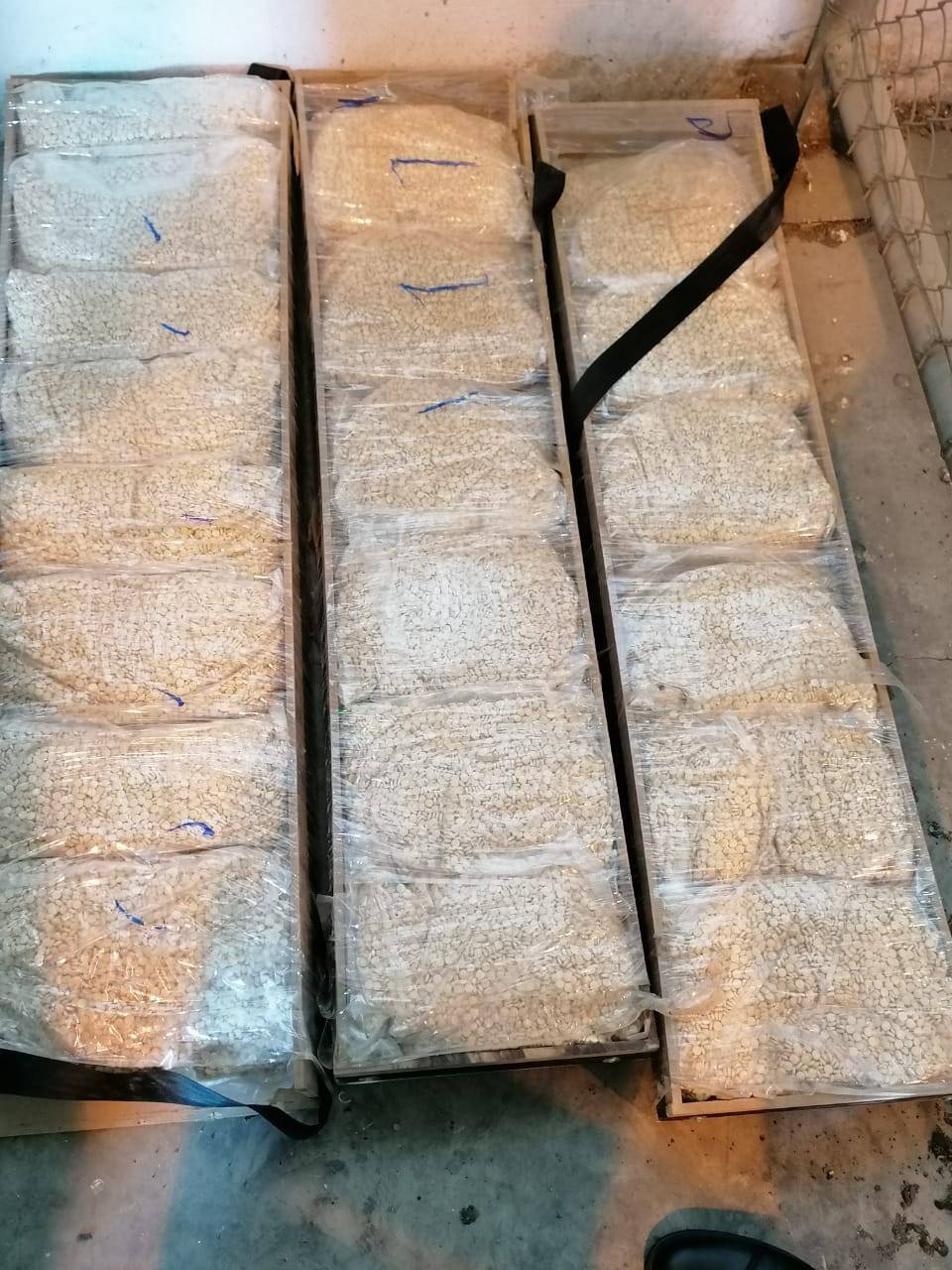 الجمارك : تم أحباط تهريب 800 ألف حبة مخدرة في مركز جمرك جابر قادمة من دولة عربية