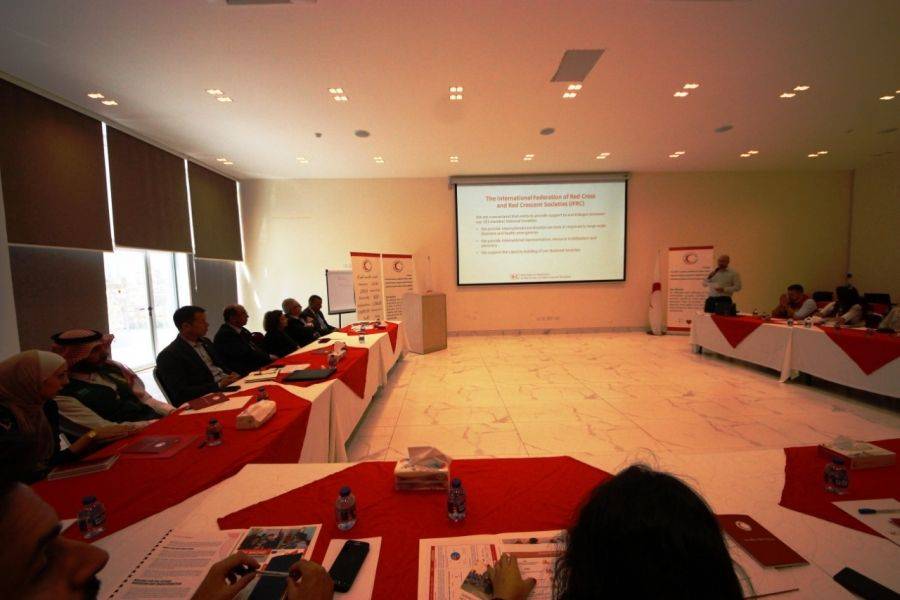 مركز الملك سلمان للاغاثة يشارك في ورشه عمل نظمها الاتحاد الدولي لجمعيات الهلال والصليب الأحمر لعرض الاستراتيجيات والسياسات لعام 2020 في الاردن