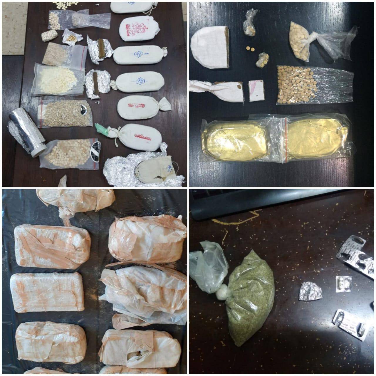 مكافحة المخدرات : إلقاء القبض على 24 شخصا خلال الأيام القليلة الماضية بحوزتهم كميات كبيرة من المواد المخدرة وأربعة أسلحة نارية