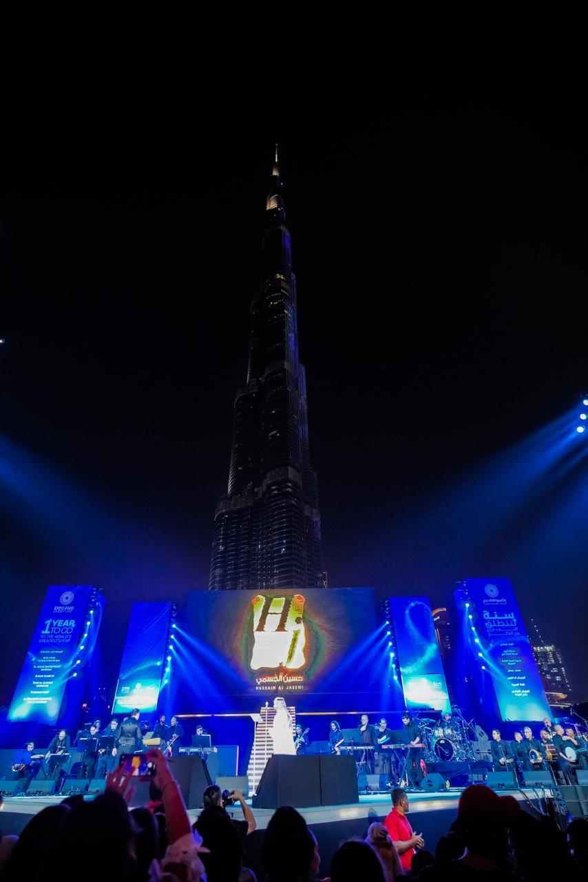 حسين الجسمي و مارايا كاري شريكين إستثنائيين بحفل عالمي في إكسبو 2020 دبي بالإمارات