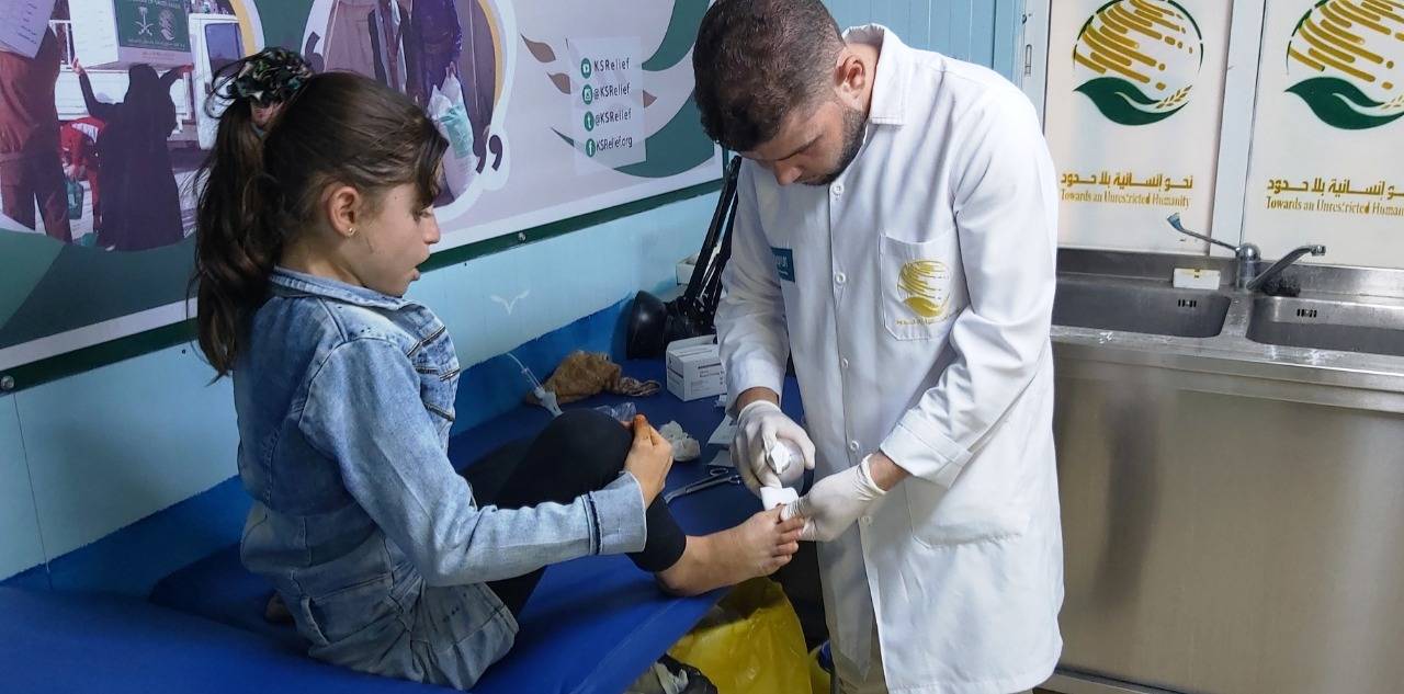 عيادات الاطفال التابعة لمركز الملك سلمان تعالج اكثر من (5.5) الف طفل سوري في الزعتري خلال شهر سبتمبر