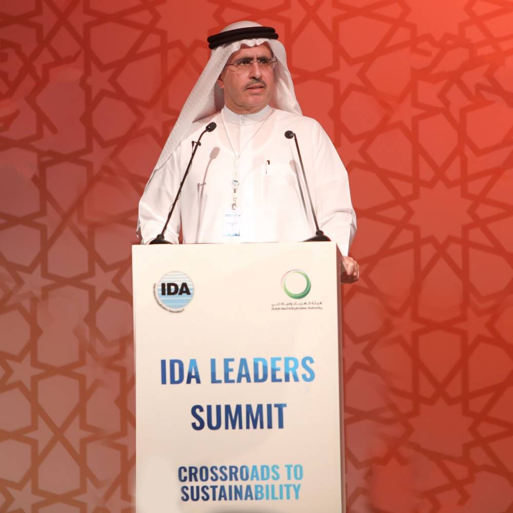 سعید محمد الطایر یفتتح قمة الرواد خلال فعالیات المؤتمر العالمي لتحلیة  2019المیاه 