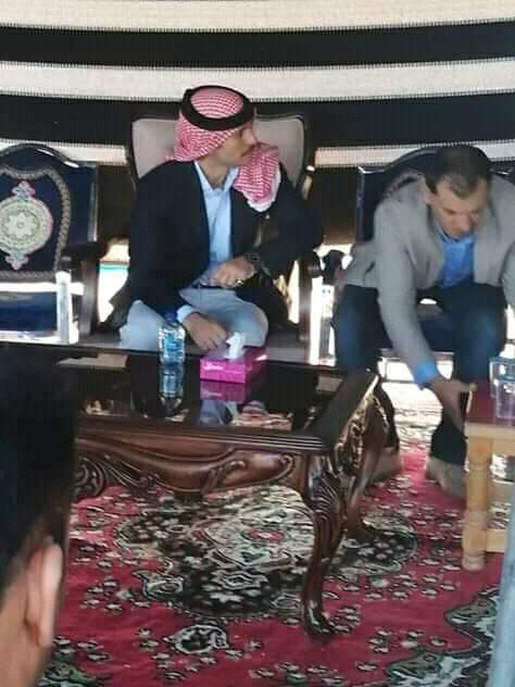 عشيرة الحديثات في مادبا تولم على شرف الأمير حمزة