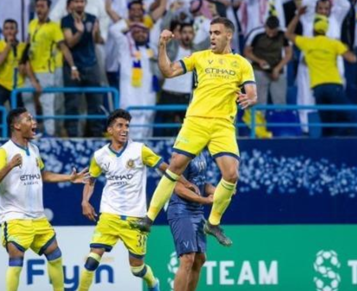 الهداف المغربي عبدالرزاق حمدالله يقود النصر لتجاوز الهلال بالدوري السعودي