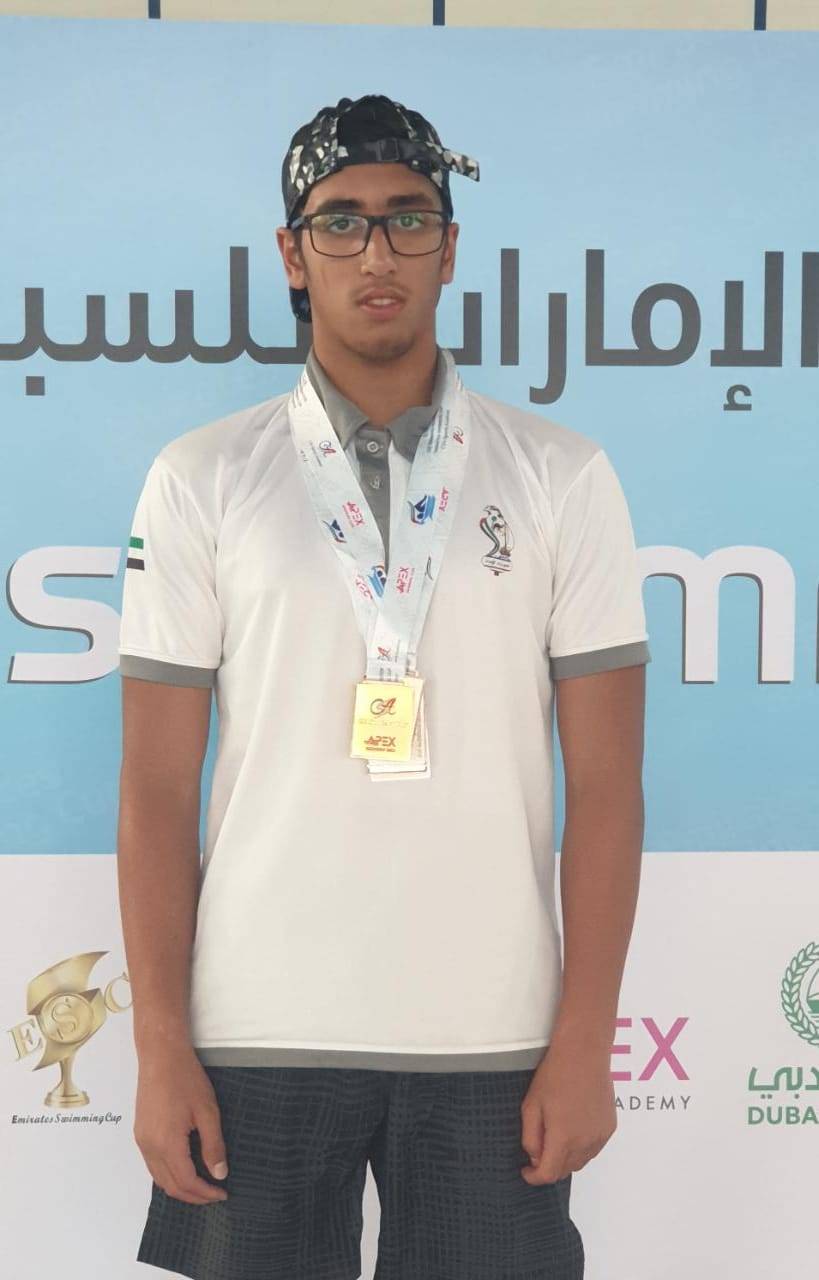 خمس ميداليات لسباحة نادي تراث الإمارات في كأس الإمارات للمراحل السنية