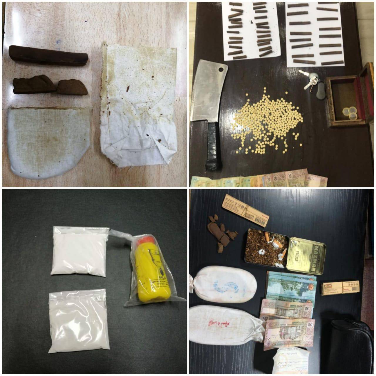 مكافحة المخدرات : ٢٠ قضية ترويج واتجار خلال الأيام الماضية تم خلالها ضبط ٢٧ شخصا وبحوزتهم كميات كبيرة من المواد المخدرة