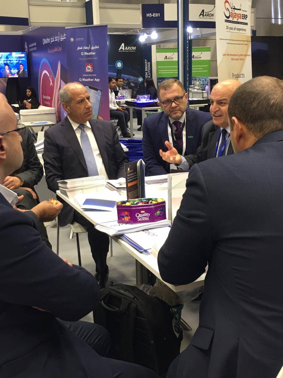 بتنظيم من جمعية انتاج وبحضور السفير الأردنيّ اللوزي افتتاح اول جناح أردنيّ في معرض قطر لتكنولوجيا المعلومات