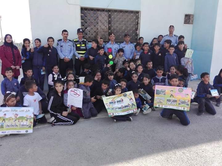 محاضرات توعية مرورية لطلاب مدارس في المفرق والرمثا