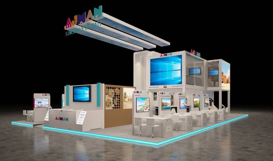 سیاحة عجمان تستعرض معالم الجذب السیاحي للإمارة خلال مشاركتھا في سوق السفر العالمي 2019