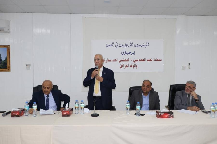 نقيب المهندسين يترأس وفدا لزيارة مهندسي العين