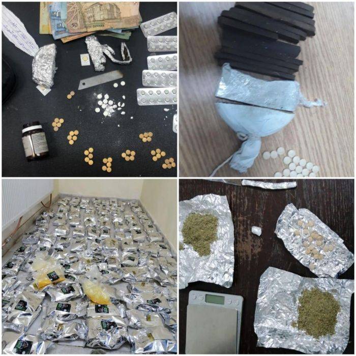 مكافحة المخدرات تم التعامل مع عدد من القضايا  والقاء القبض على 32 مروجاً بحوزتهم مواد مخدرة وسلاح ناري