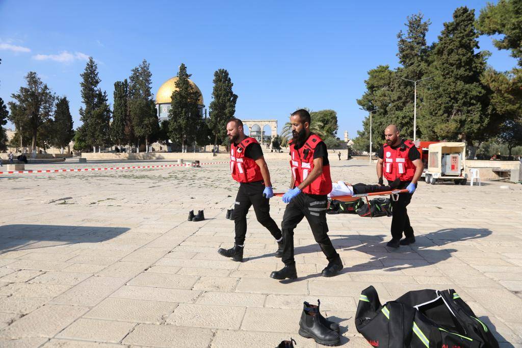 الدفاع المدني الأردني يعقد دورة تدريبية لطواقم إطفاء المسجد الأقصى المبارك في القدس