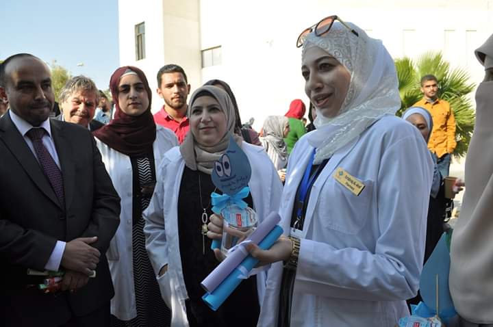 رئيس جامعة جدارا يفتتح اليوم الصحي لكلية الصيدلة