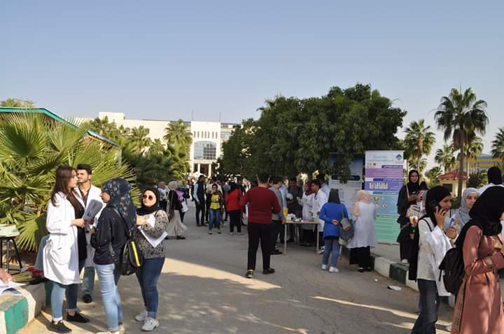 رئيس جامعة جدارا يفتتح اليوم الصحي لكلية الصيدلة