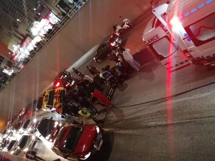 إصابة شخصين إثر حادث تصادم في محافظة العاصمة