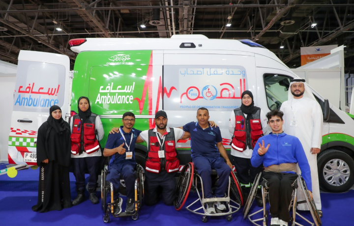 إسعاف دبي تعرض خدمات خاصة لأصحاب الهمم في معرض اكسبو 2019