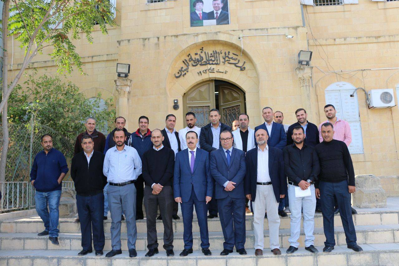 وزير التربية والتعليم يزور مدرسة السلط الثانوية للبنين