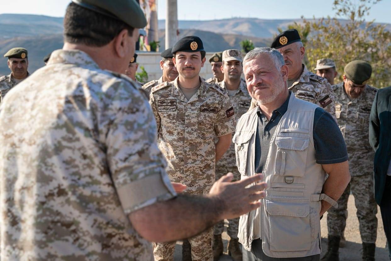 جلالة الملك عبدالله الثاني يزور الباقوره  ..صور 