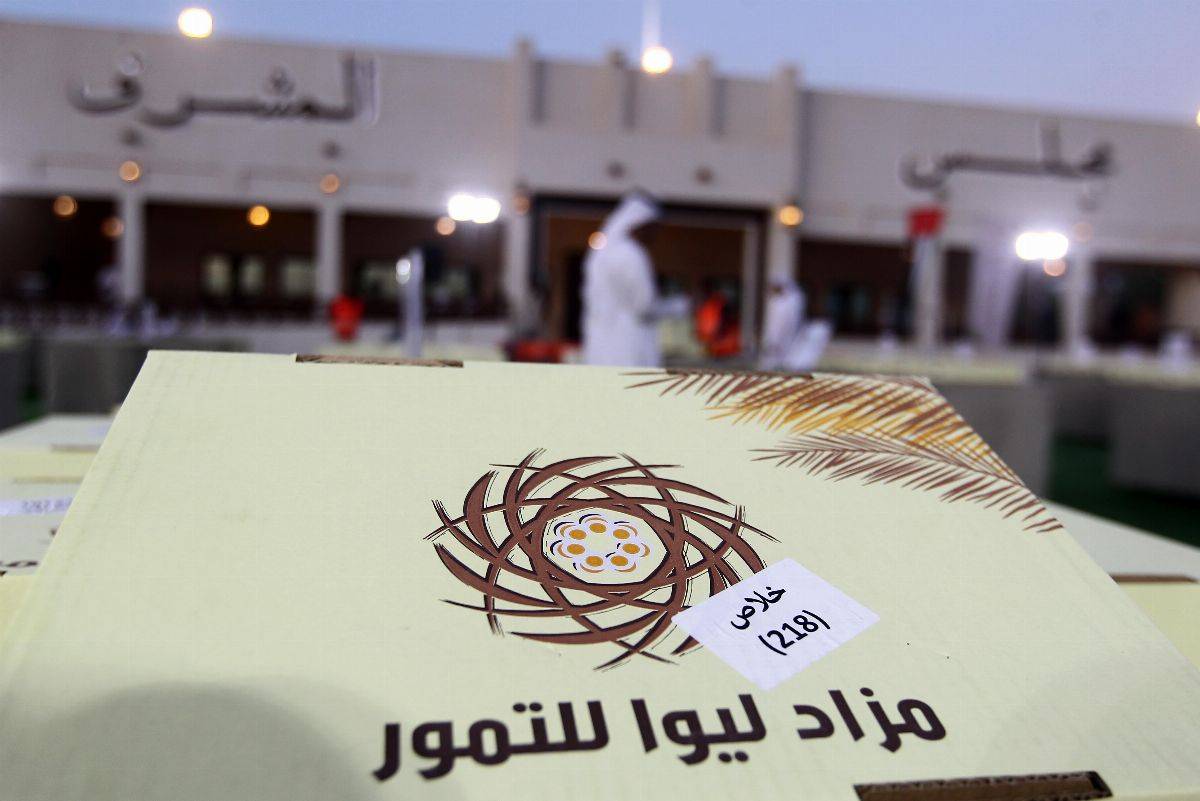 مزاد ليوا للتمور يختتم فعالياته في مجلس المشرف بأبوظبي