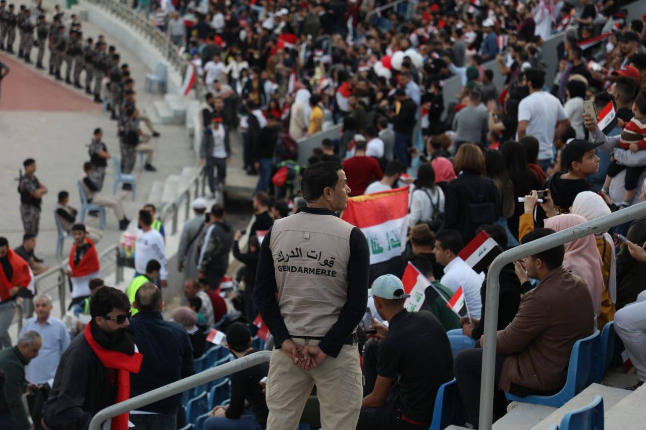 الحواتمة يشكر منتسبي الدرك بعد مباراتي التصفيات الآسيوية المشتركة