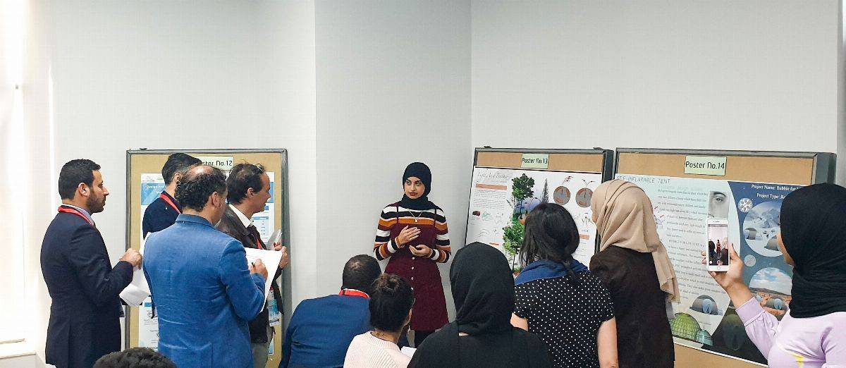 في مسابقة للطاقة المتجددة .. الطالبة براءة صھیون من جامعة عجمان تحصل على المركز الثالث 