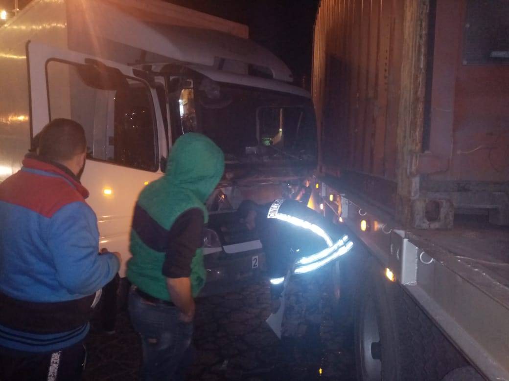 إصابة شخص  اثر حادث تصادم في محافظة العاصمة