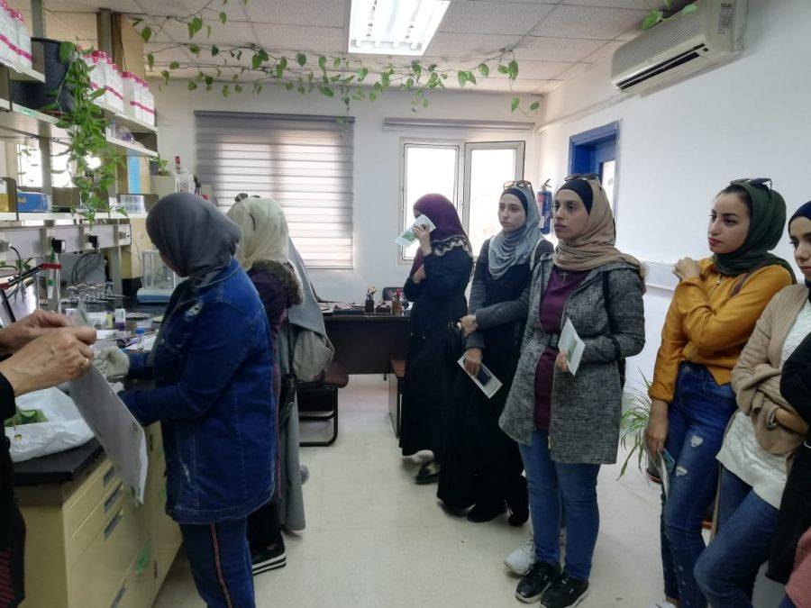 زيارة طلبة كلية الموارد الطبيعية والبيئة في الجامعة الهاشمية للمركز الوطني للبحوث الزراعية