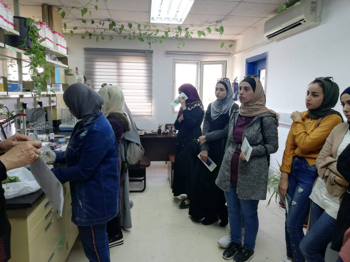 زيارة طلبة كلية الموارد الطبيعية والبيئة في الجامعة الهاشمية للمركز الوطني للبحوث الزراعية