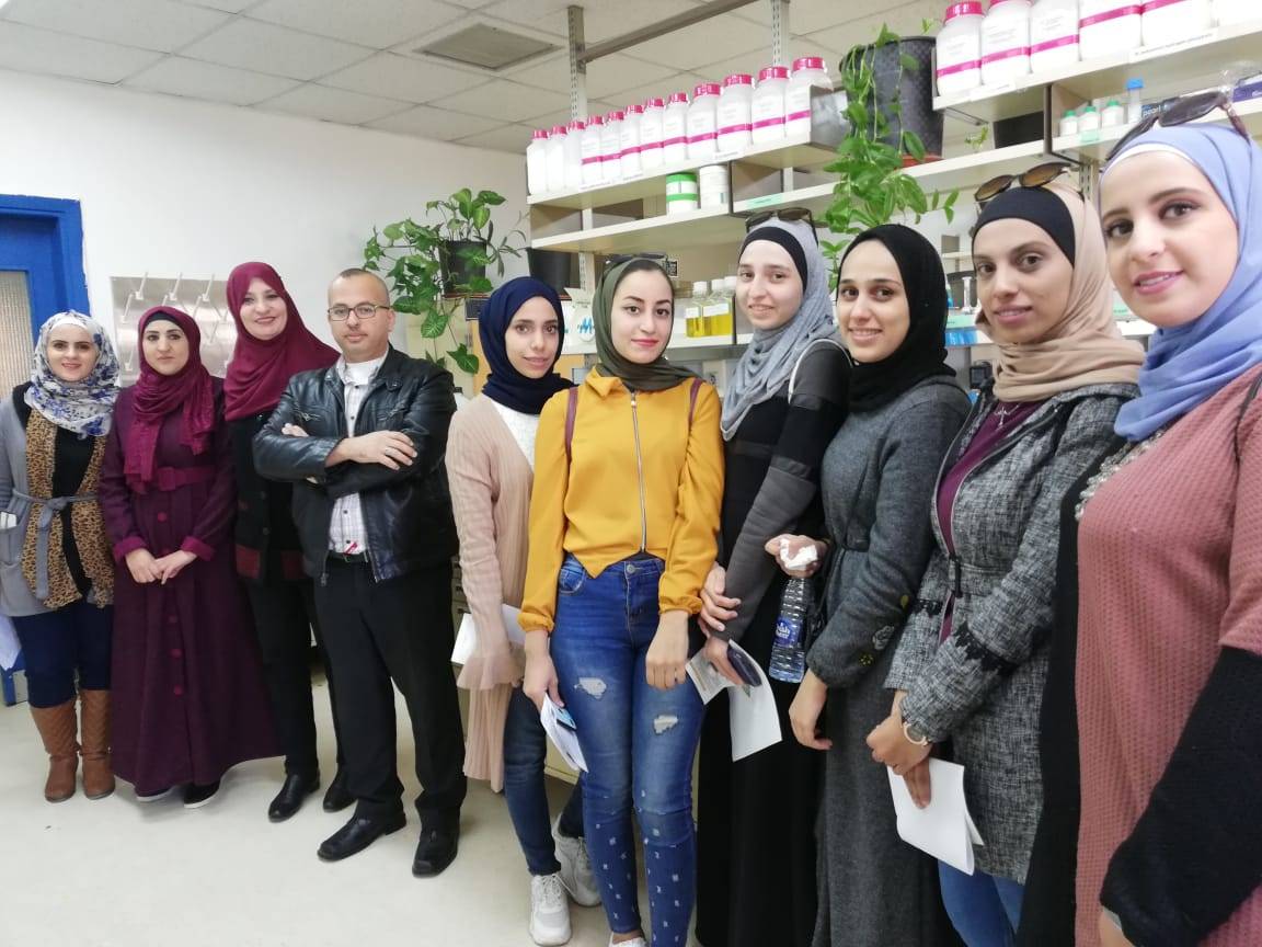 زيارة طلبة كلية الموارد الطبيعية والبيئة في الجامعة الهاشمية للمركز الوطني للبحوث الزراعية