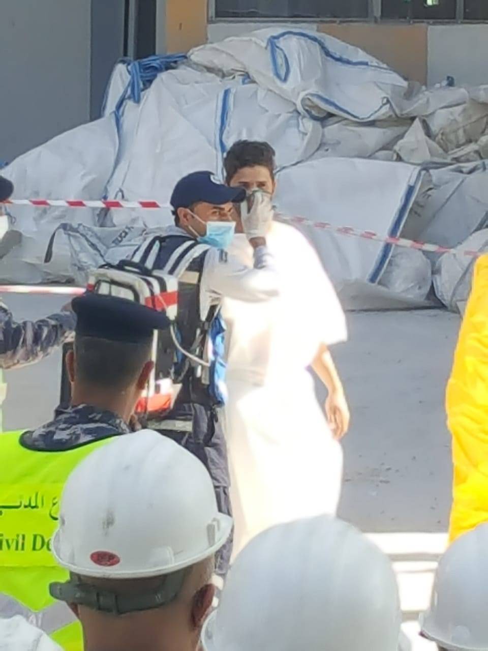 مديرية دفاع مدني العقبة  تنفذ تمرين وهمي مفترض على شركة الأسمدة اليابانية الأردنية