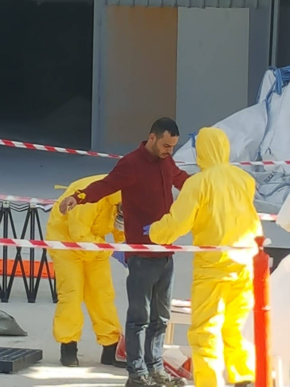 مديرية دفاع مدني العقبة  تنفذ تمرين وهمي مفترض على شركة الأسمدة اليابانية الأردنية