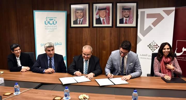جامعة جدارا توقع مذكرة تفاهم مع مؤسسة ولي العهد في مبادرتي أنا أشارك و(ض)
