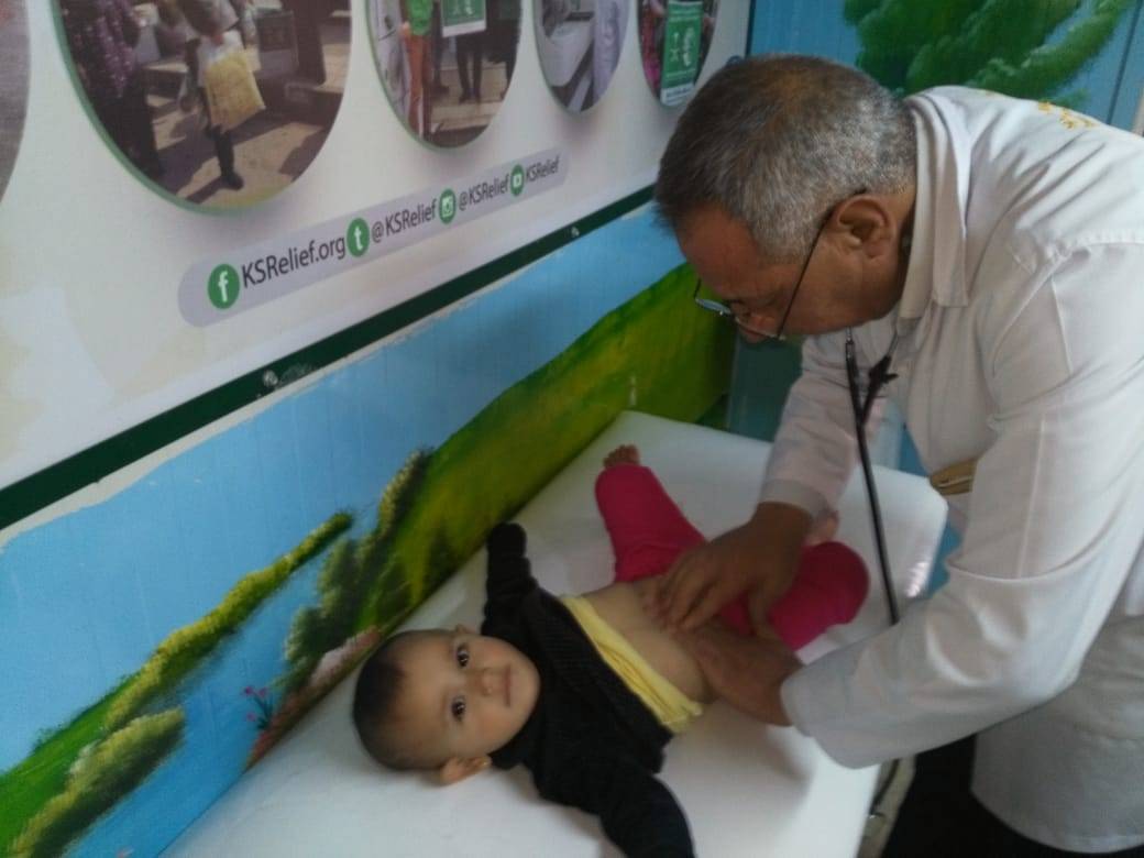 عيادات مركز الملك سلمان تعالج اكثر من (6) الاف طفل سوري في الزعتري خلال شهر أكتوبر من العام 2019م