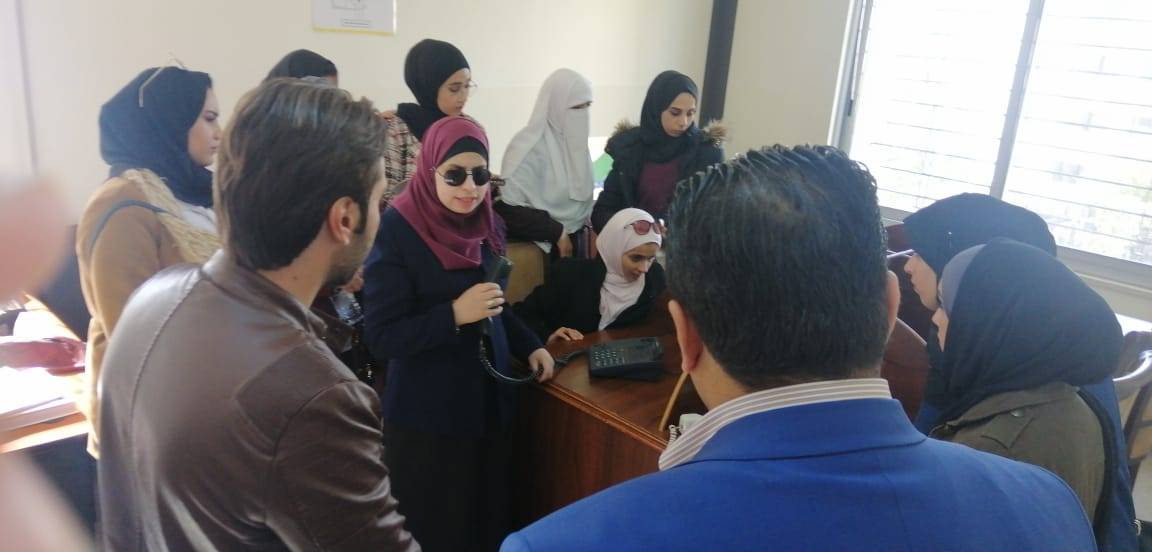 مديرة المركز السعودي لتأهيل وتدريب الكفيفات في الأردن تلتقي وفدا من جامعة الحسين بن طلال