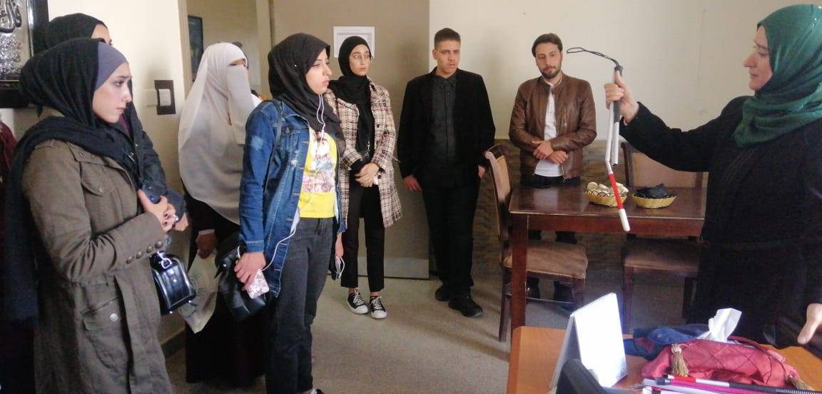 مديرة المركز السعودي لتأهيل وتدريب الكفيفات في الأردن تلتقي وفدا من جامعة الحسين بن طلال