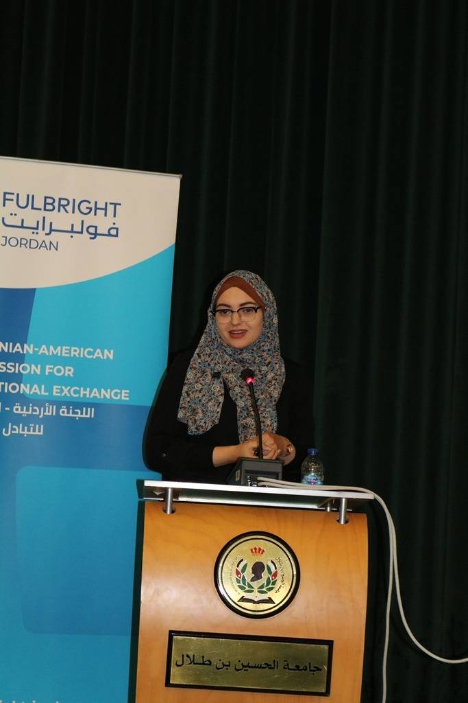 اللجنة الأمريكية الأردنية لتبادل التعليم (Fulbright Jordan) تحاضر في جامعة الحسين بن طلال