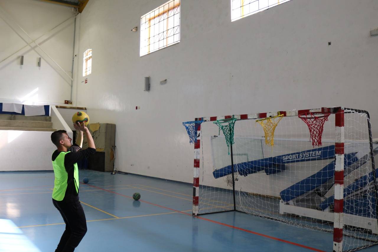 ورشة تدريبية عن لعبة (كرة العين) في جامعة الحسين بن طلال