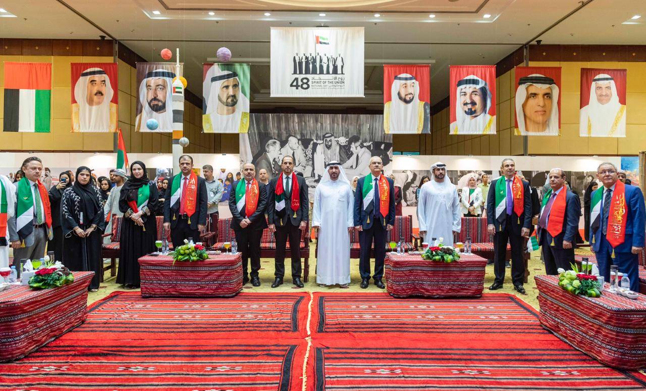 ماجد النعيمي يشهد احتفالات جامعة عجمان باليوم الوطني الـ 48