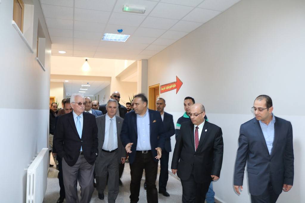 وزير التعليم العالي محي الدين توق يزور جامعة الحسين بن طلال.