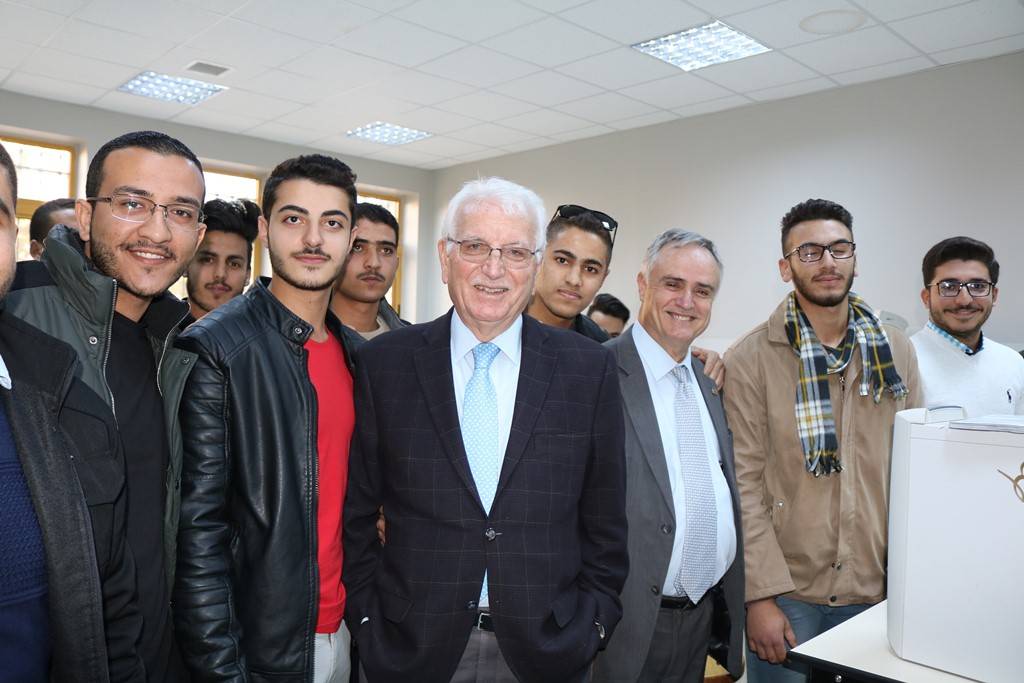 وزير التعليم العالي محي الدين توق يزور جامعة الحسين بن طلال.