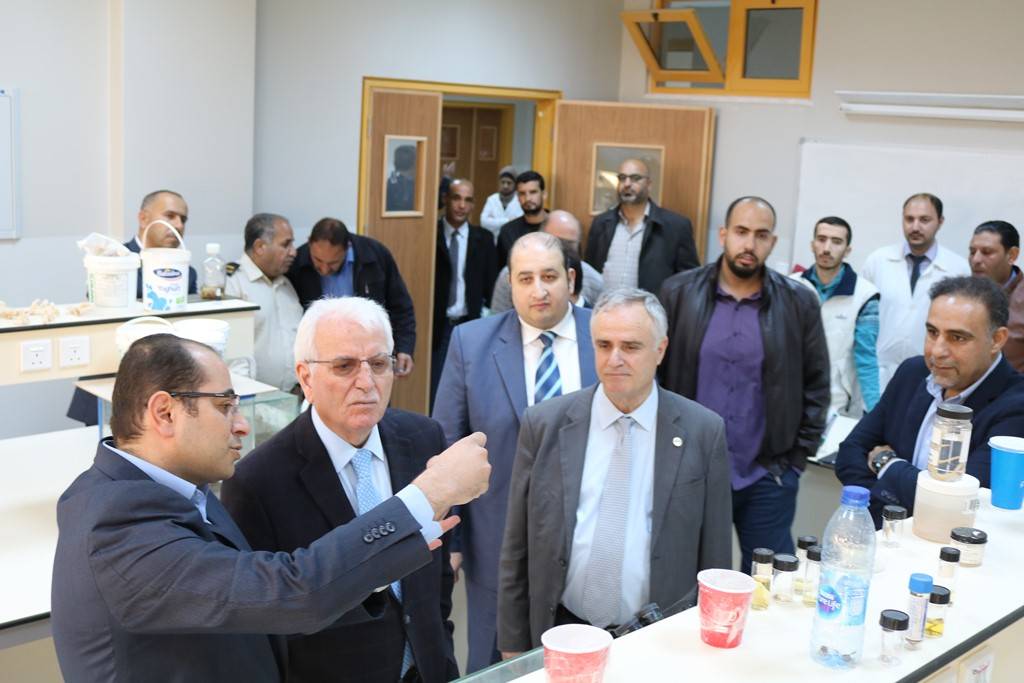 وزير التعليم العالي محي الدين توق يزور جامعة الحسين بن طلال.