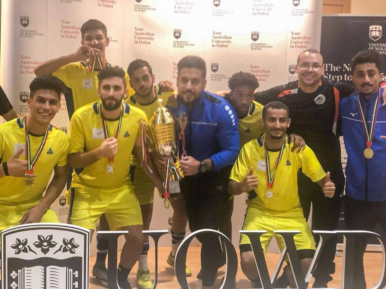 الفرق الریاضیة في جامعة عجمان تحصد مراكز متقدمة في بطولات ریاضیة على مستوى الجامعات