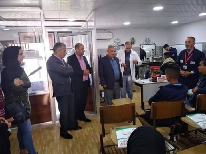زيارة طلبة من كلية العلوم التربويه في جامعة جدارا إلى مركز التدريب المهني في المشارع