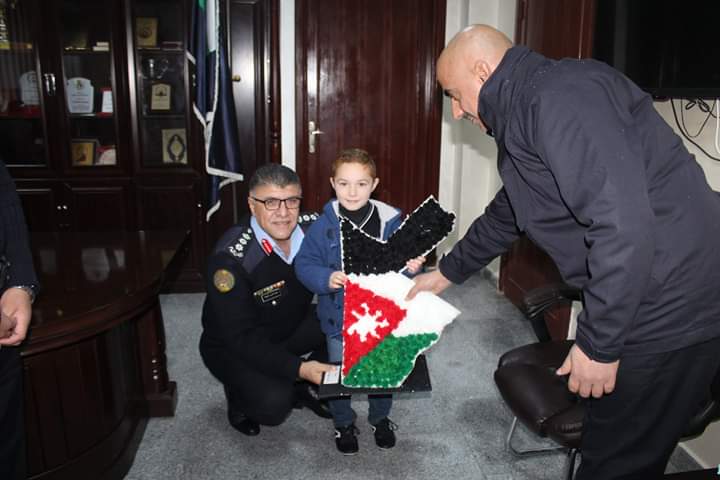  فريق الشرطي الصغير يزور مديرية شرطة محافظة مأدبا 