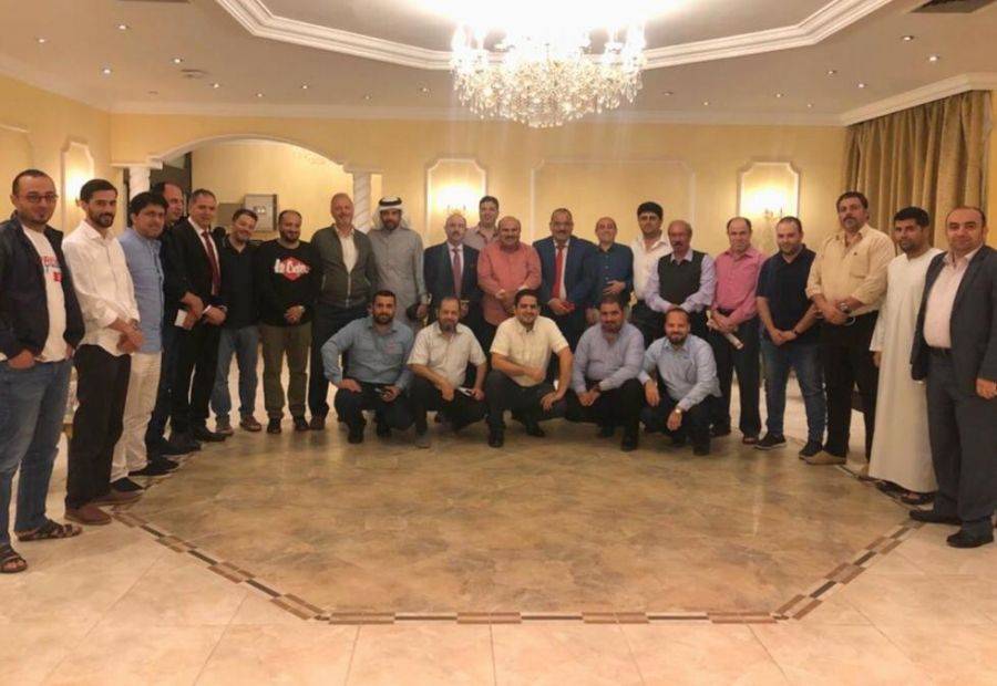 وفد سفير الضمان يلتقي الجالية الأردنية في ينبع