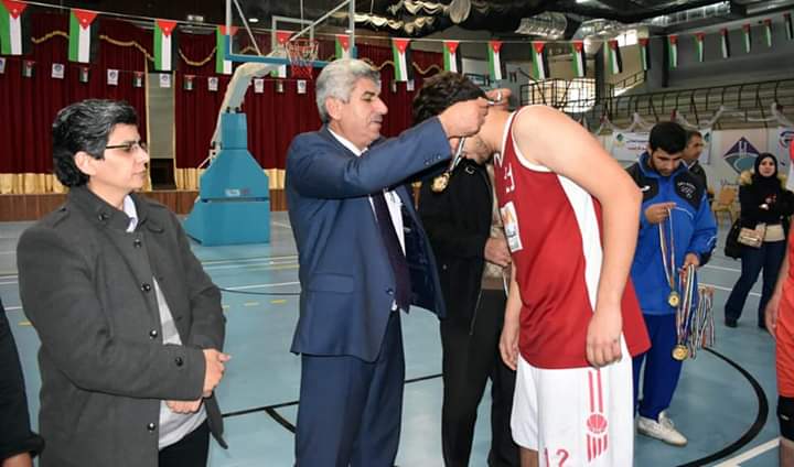 تظاهرة رياضية كبيرة في جامعة جدارا في لعبة كرة السلة 